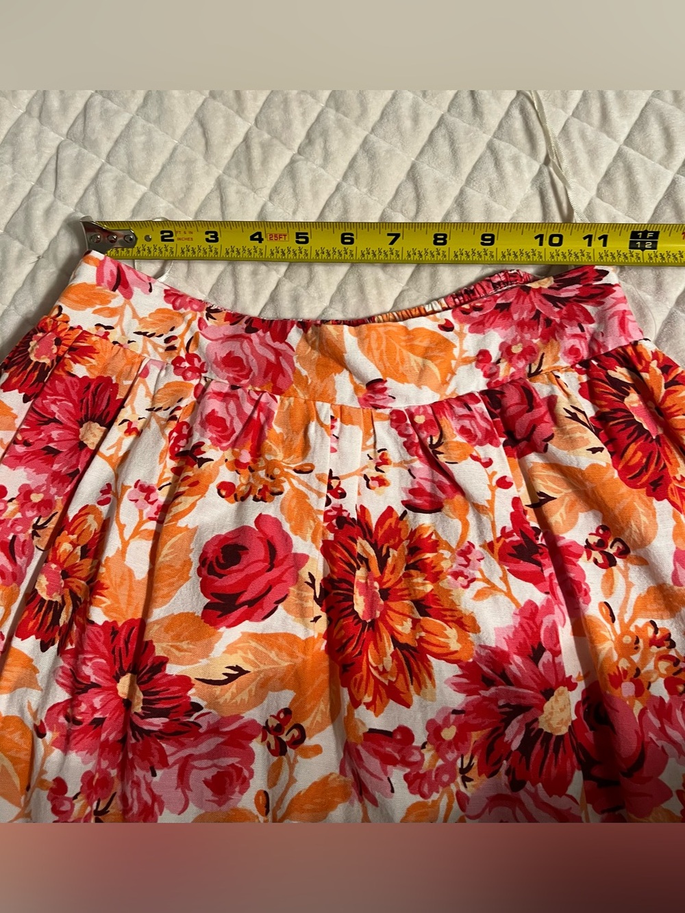 Japna Pink & Orange Floral Smocked Skirt Set - Picture 16 of 16